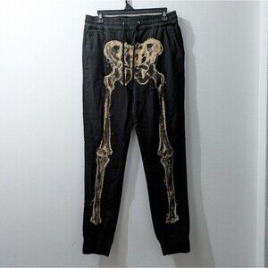 Skeleton‎ Jogger Pants Hot Topic Halloween Spooky Costume, Mens Medium NEW